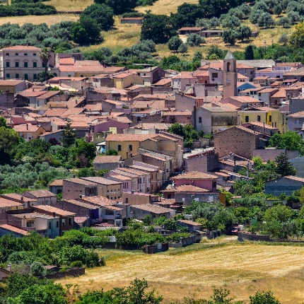Particolare del centro abitato (foto Ivo Piras)