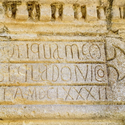 Inscription above the portal (photoIvo Piras)