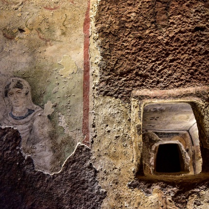 Tomb of the Chief, portrait of a Roman matron (photoIvo Piras)