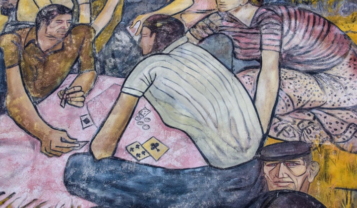 Particolare dell'opera realizzata nel '79