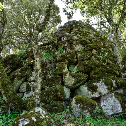 Nuraghe Sa Conca. Esterno della torre (foto Ivo Piras)