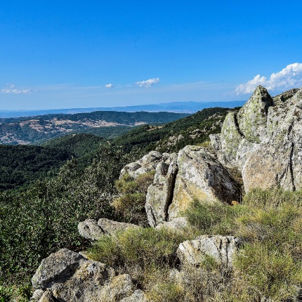 From the nuraghe, at 1039 mt of altitude, the view dominates the territory of Goceano. (photoIvo Piras)