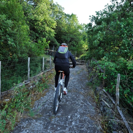 Mountain biking in Villanova. (photoIvo Piras)