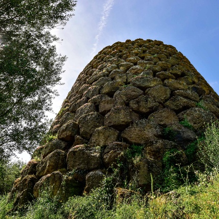Nuraghe Lucche. Classico monotorre, parzialmente crollato, che conserva, però, la camera con la tholos quasi intatta (foto Ivo Piras)