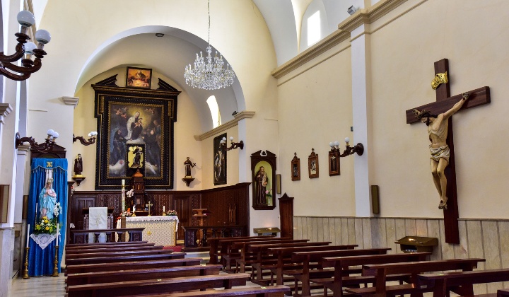 Veduta dell'aula mononavata