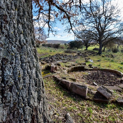 Circular ritual hut with seats all around the interior circumference (photoIvo Piras)