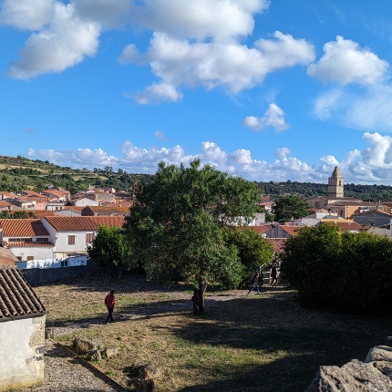 Veduta del centro abitato dal sito di Palattu (foto Angelo Marras)