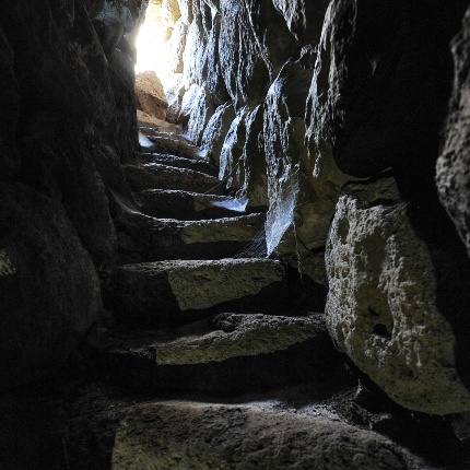 Staircase with 22 steps which leads to the second floor room (photoIvo Piras)