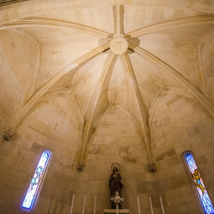 Detail of the cross vault of the apse (photoAngelo Marras)