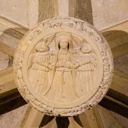 The gem carved with Saint Julia on the cross flanked by two angels (photoAngelo Marras)