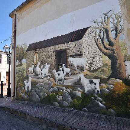 Reproduction of a scene of agro-pastoral life (photoIvo Piras)