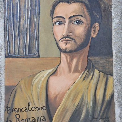 Portrait of the painter Romana Brancaleone Cugusi (photoIvo Piras)