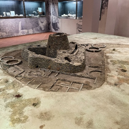 Particolare del plastico del nuraghe Santu Antine (foto Attilio Salaris)