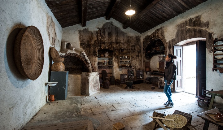 Cooking with a wood-burning oven